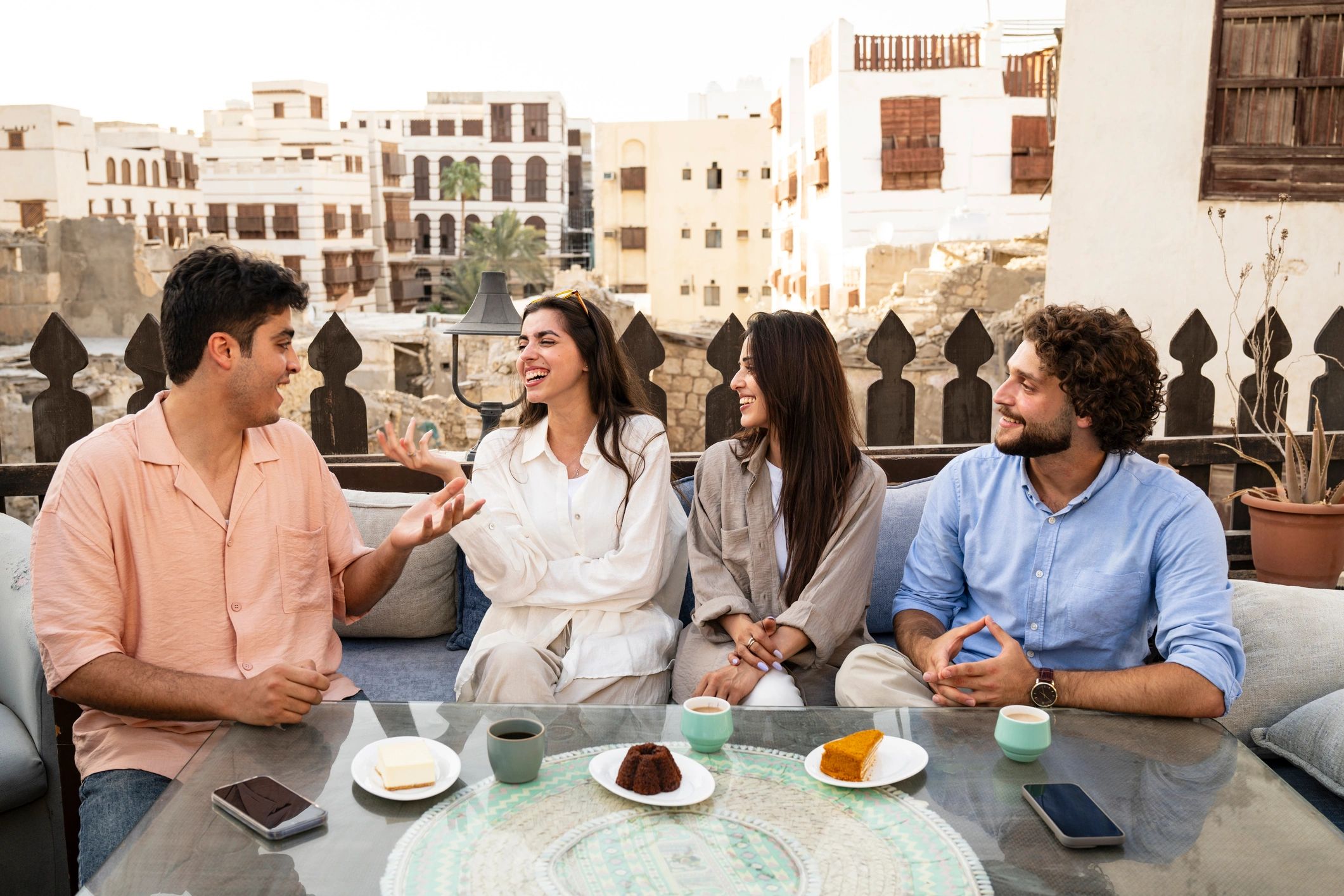 Guests enjoying a warm hospitality experience together